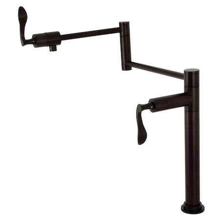 Deck Mount Pot Filler, Oil Rubbed Bronze